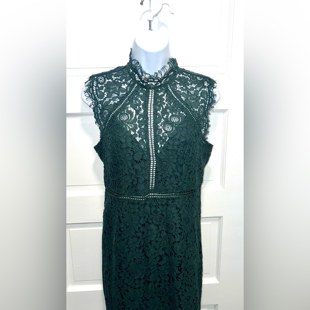 Bardot Dark Green Lace Midi Dress NWT✨ - Picture 3 of 17